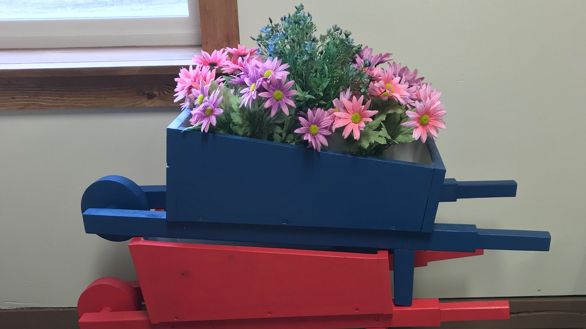 Wheelbarrow planter